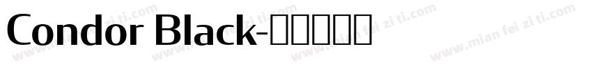 Condor Black字体转换